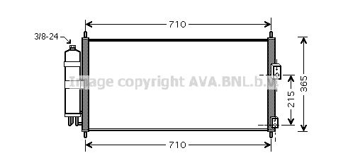 AVA QUALITY COOLING Lauhdutin, ilmastointilaite DN5311D